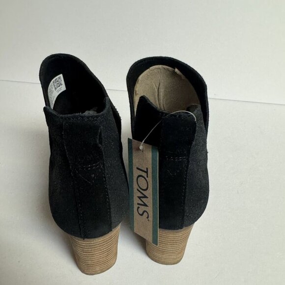 Tom’s Womens Eliza Bootie Black Suede Size 8 M - Picture 4 of 6
